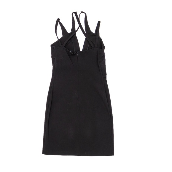 Versus Versace Black Strappy Bodycon Cocktail Dress – Size IT 42 - Picture 6 of 9